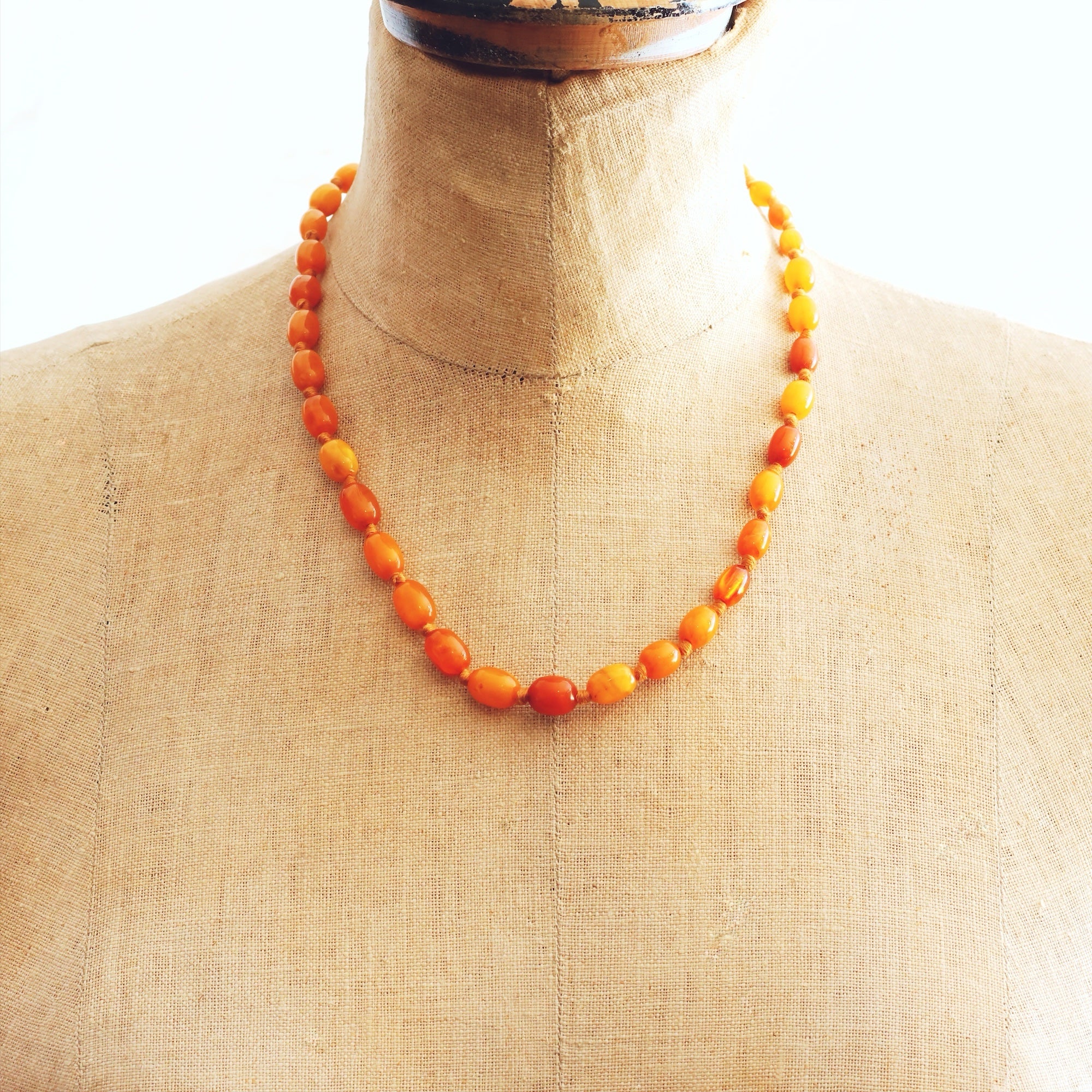 Antique 1920's Amber Necklace – Fetheray
