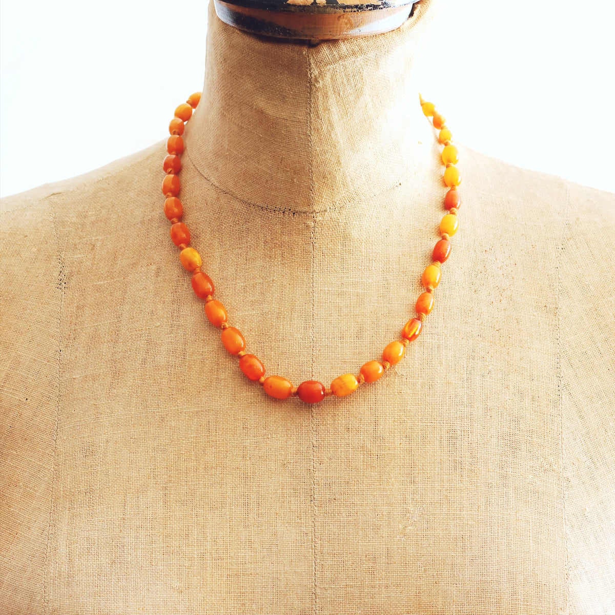 Antique 1920's Amber Necklace