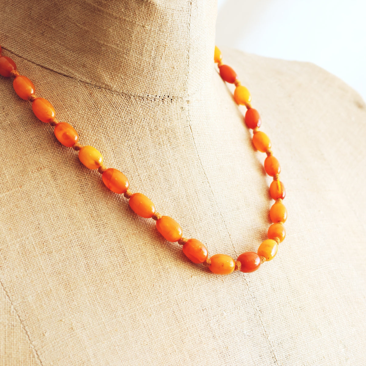 Antique 1920's Amber Necklace