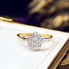 FABULOUS Vintage Art Deco Diamond Panel Ring