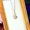 Adorable Vintage Hand Cut Diamond Daisy Necklace