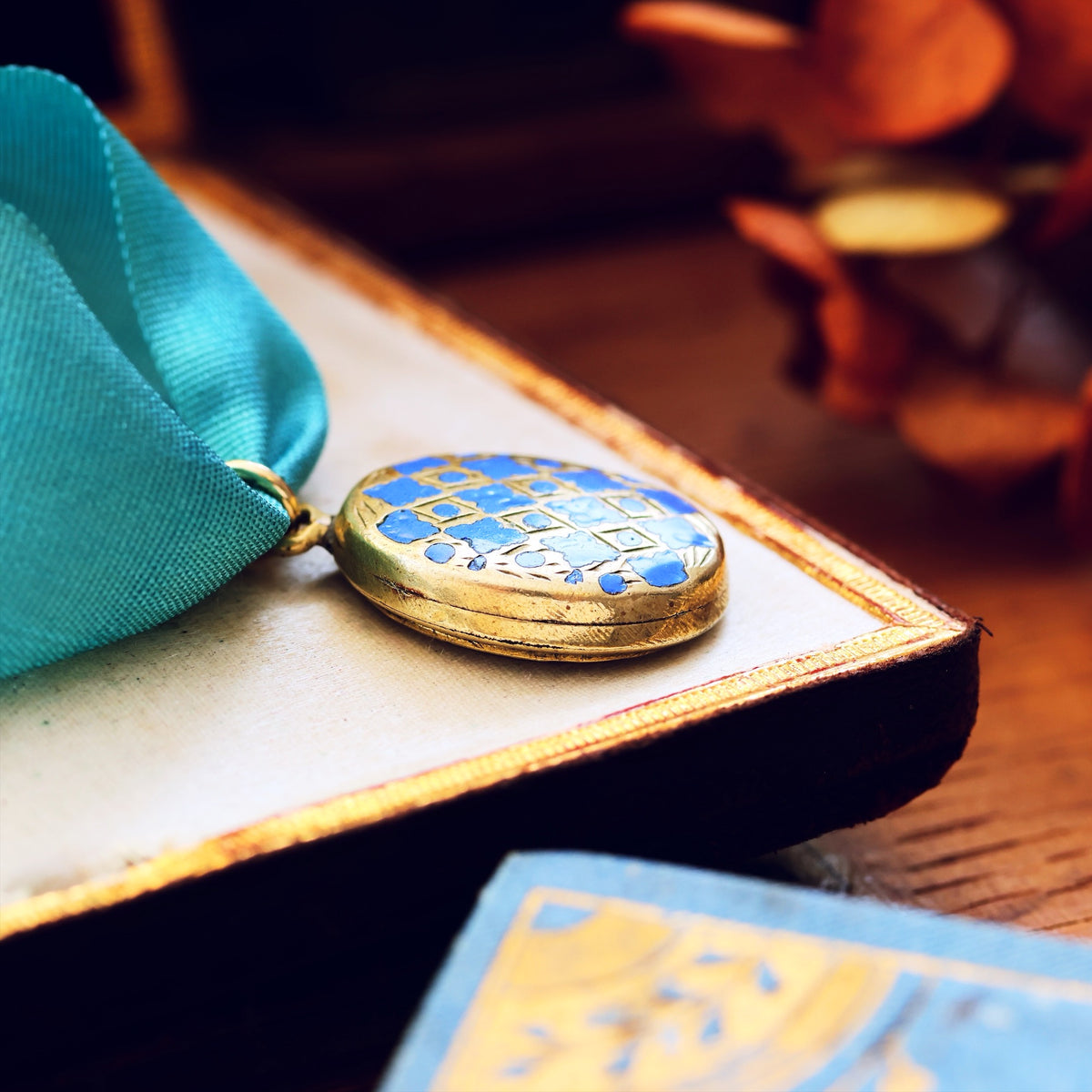 Sweet Circa 1860's Enamelled Memorial Locket