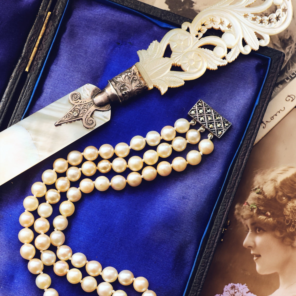 Vintage 1950's Cultured Saltwater Pearl Bracelet