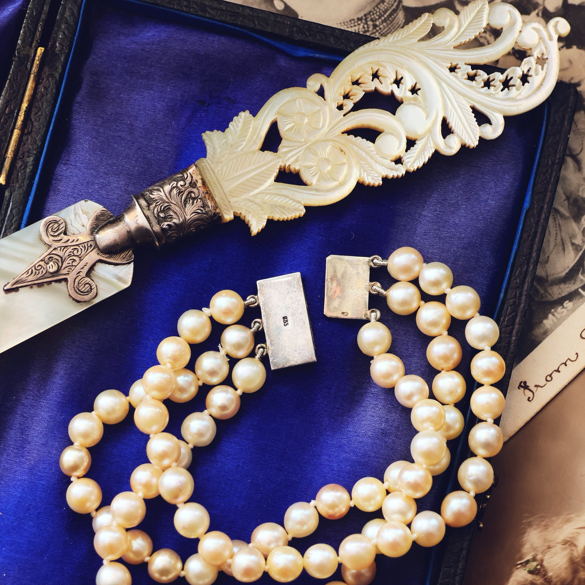 Vintage 1950's Cultured Saltwater Pearl Bracelet