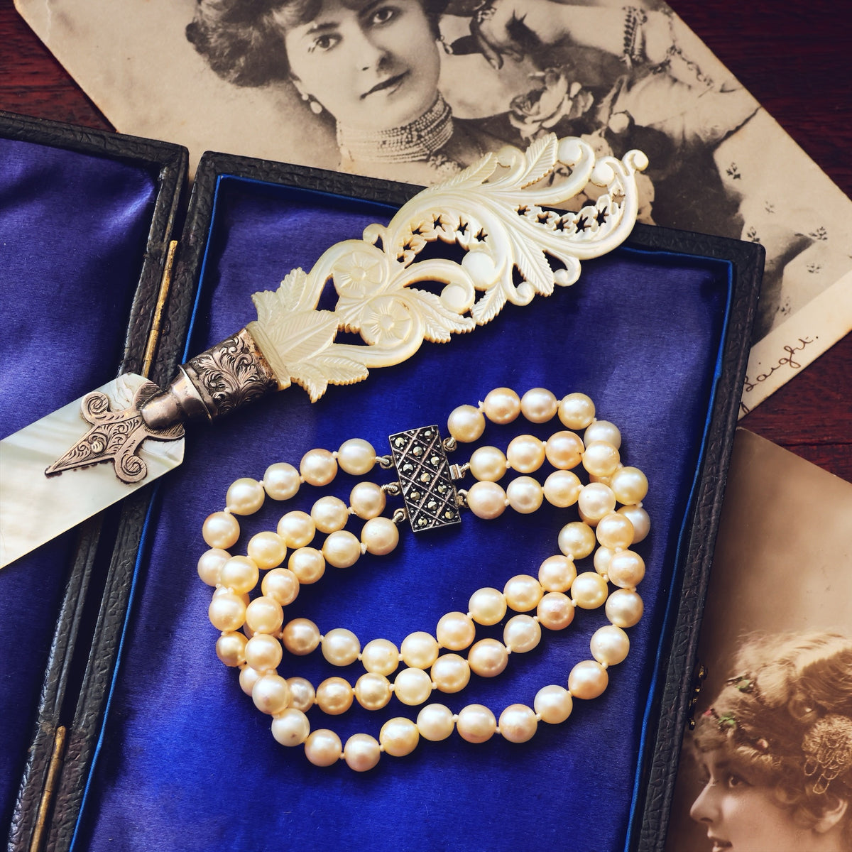 Vintage 1950's Cultured Saltwater Pearl Bracelet