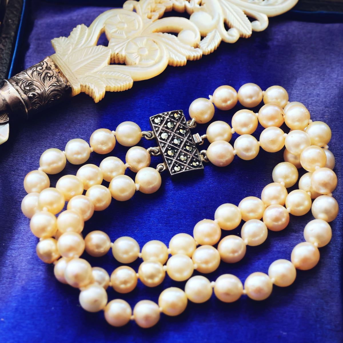 Vintage 1950's Cultured Saltwater Pearl Bracelet