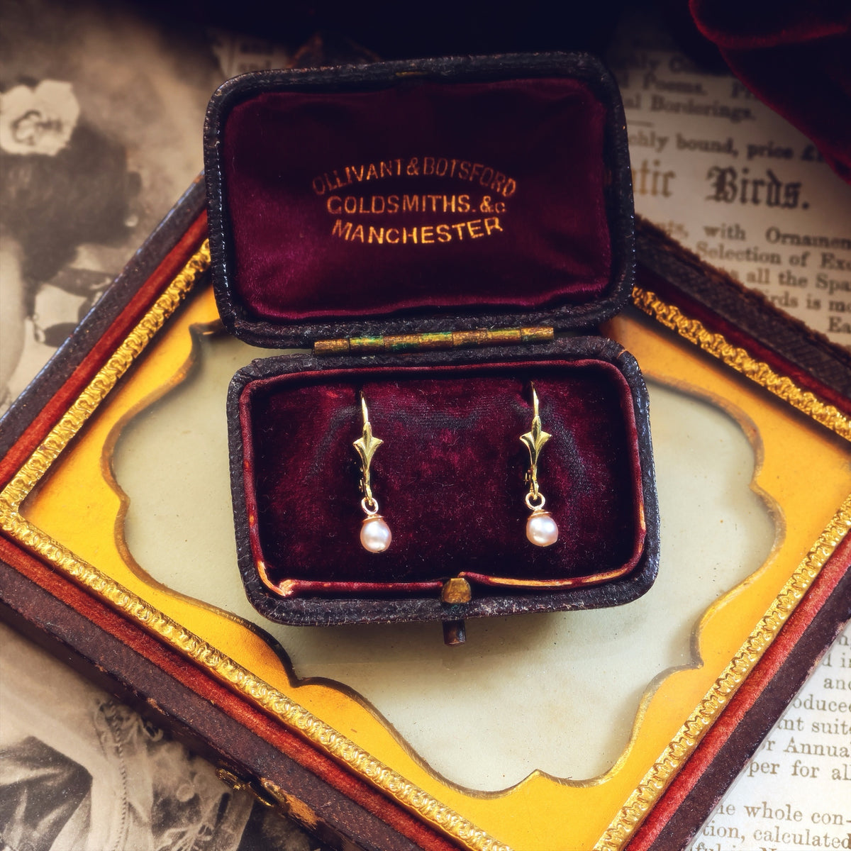 Dainty Saltwater Pearl Drop Earrings