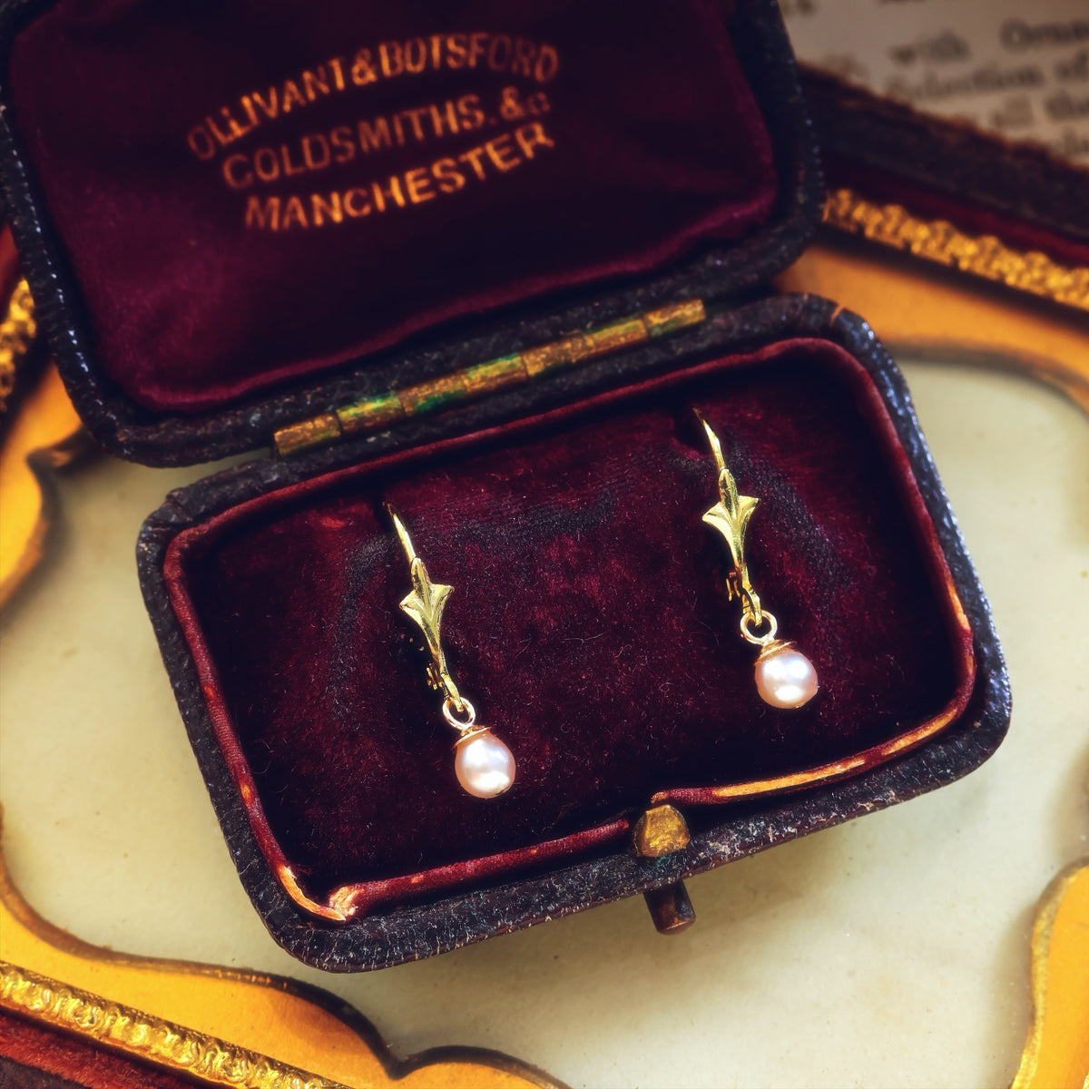 Dainty Saltwater Pearl Drop Earrings