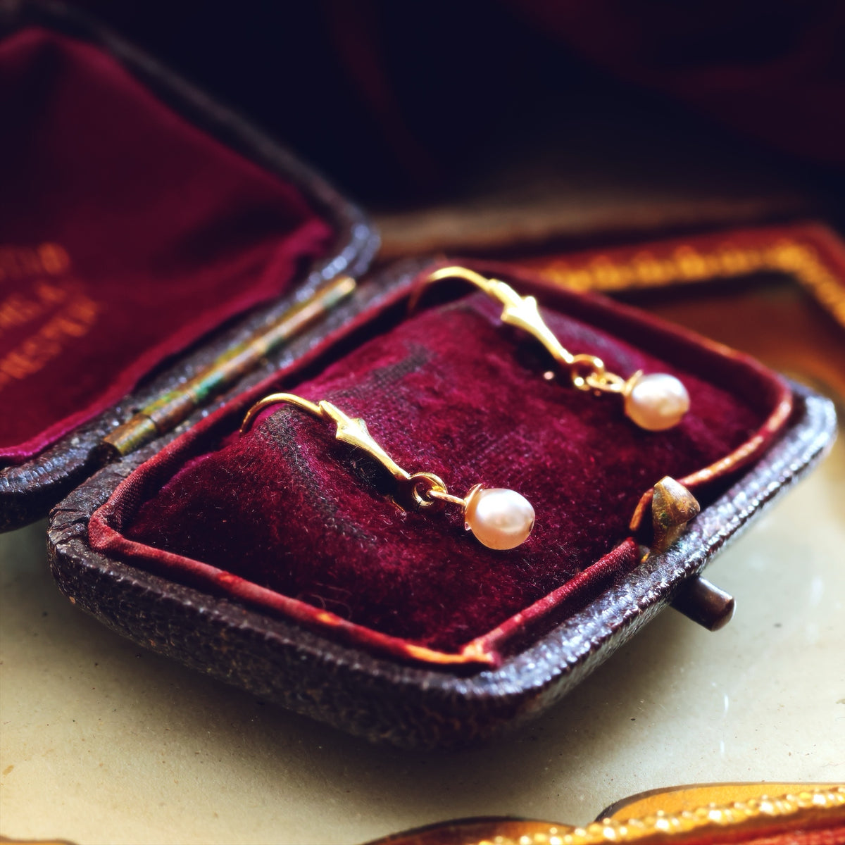 Dainty Saltwater Pearl Drop Earrings