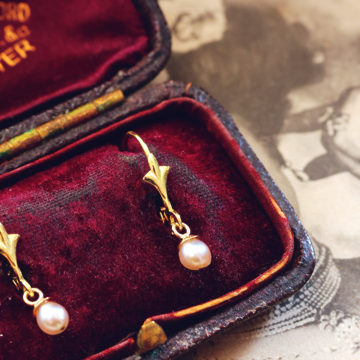 Dainty Saltwater Pearl Drop Earrings