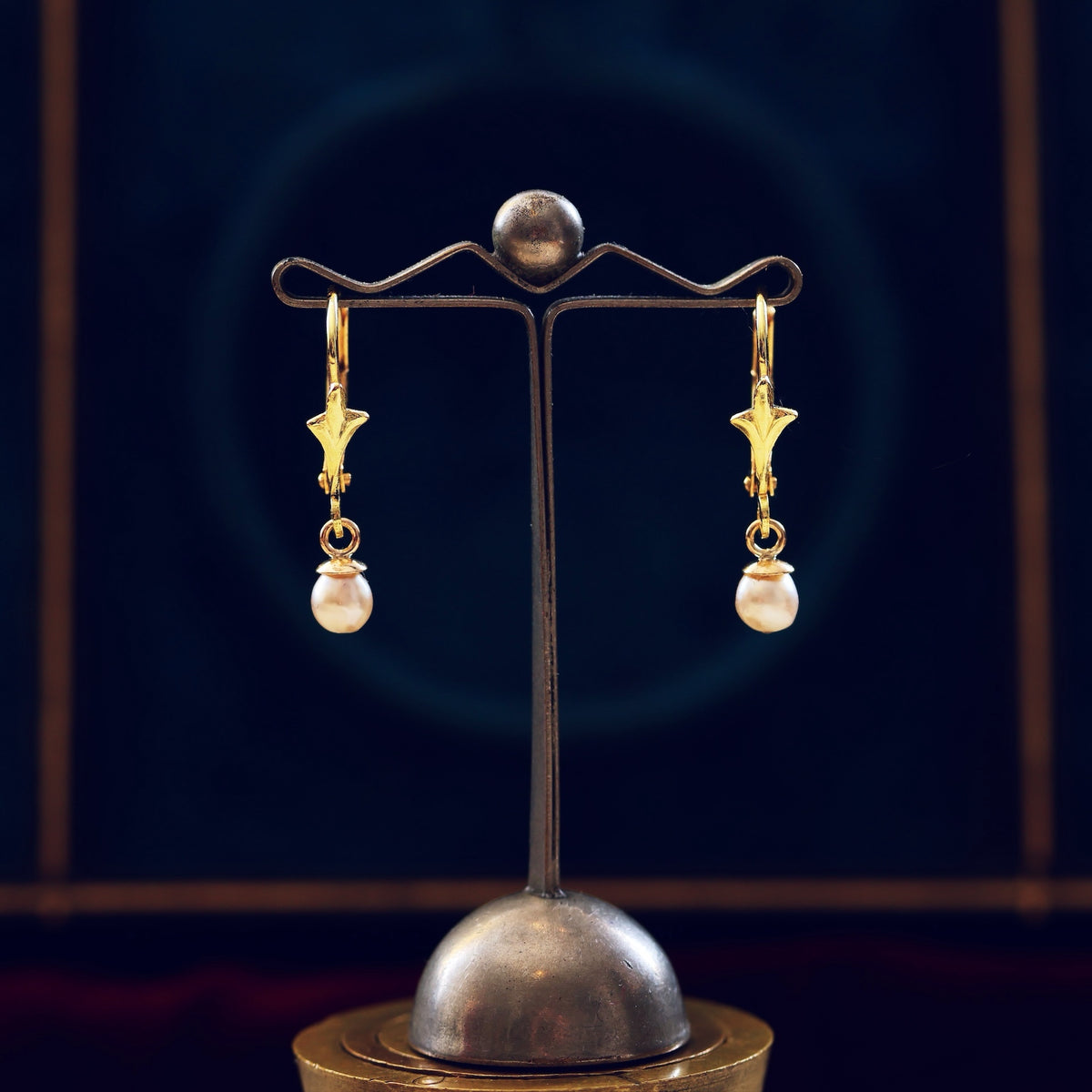 Dainty Saltwater Pearl Drop Earrings