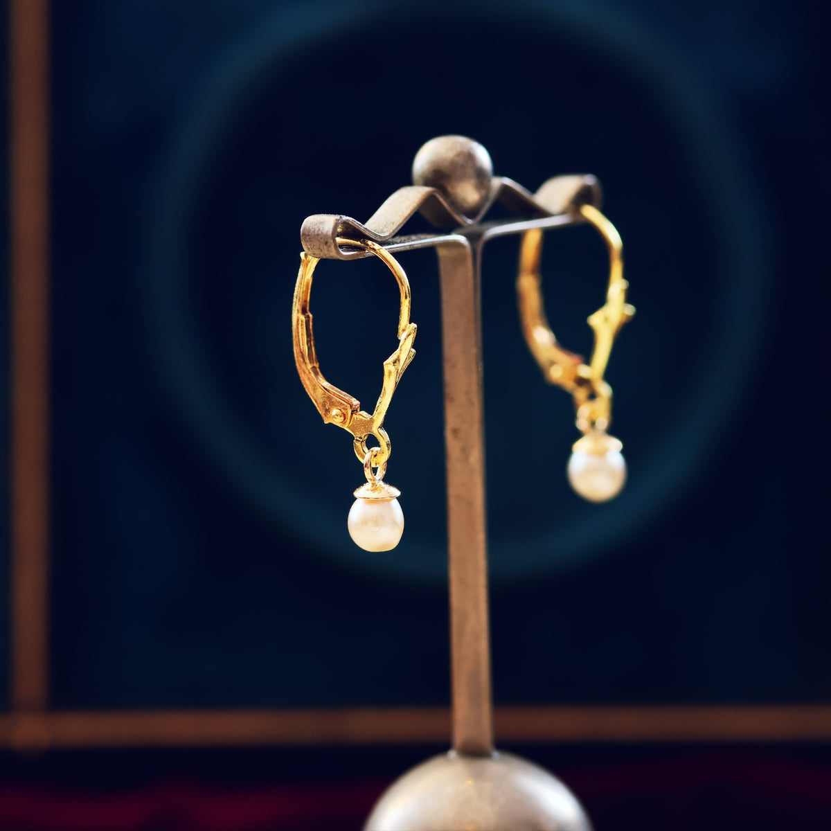 Dainty Saltwater Pearl Drop Earrings