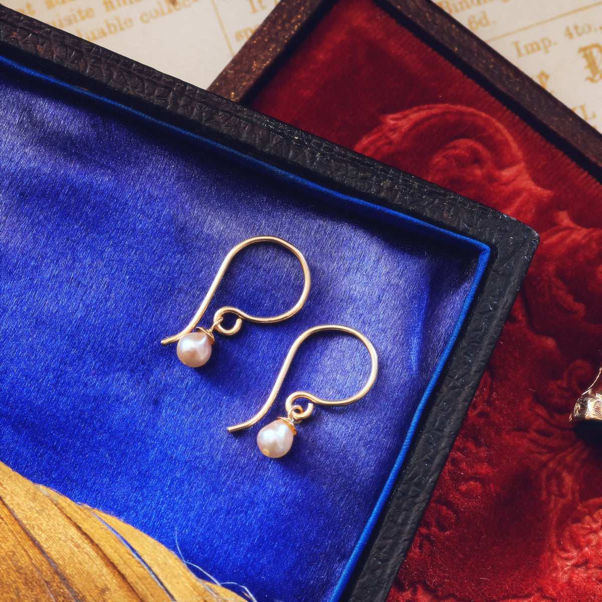 Cute Natural Saltwater Pearl Earrings