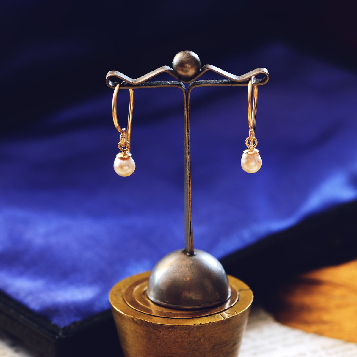 Cute Natural Saltwater Pearl Earrings