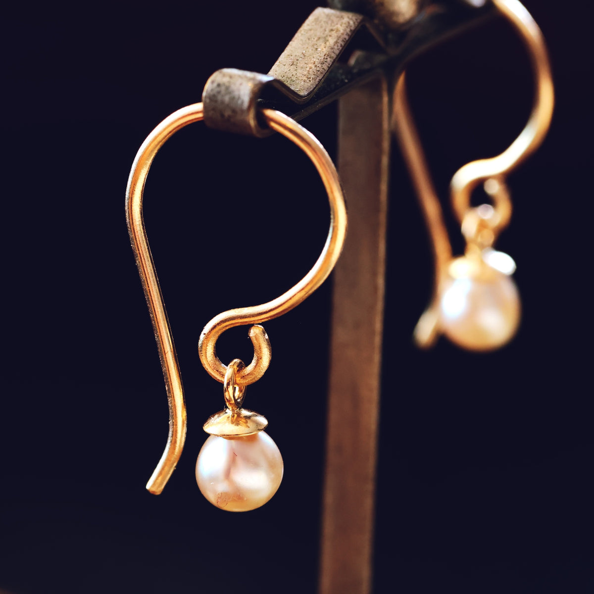 Cute Natural Saltwater Pearl Earrings