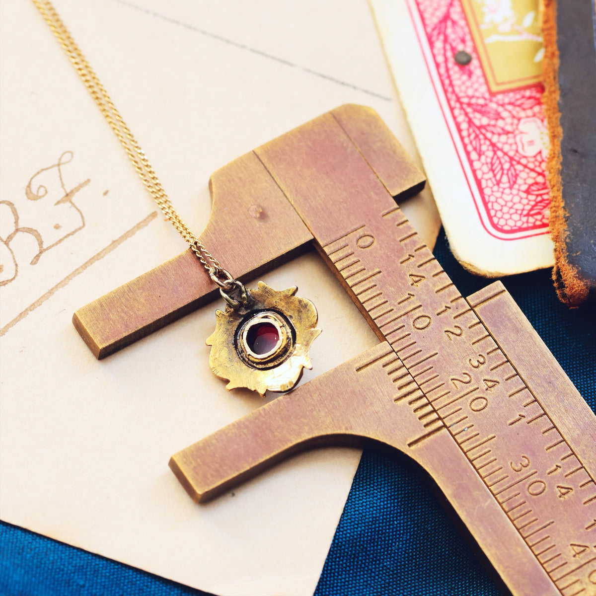 Bewitching Victorian Gothic! Garnet Pendant