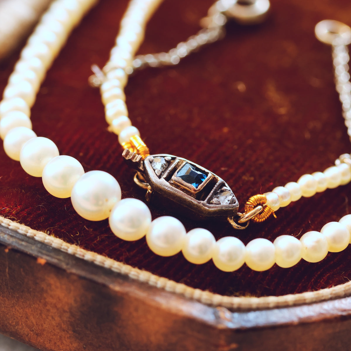 Certificated Antique Natural Saltwater Pearl Necklace