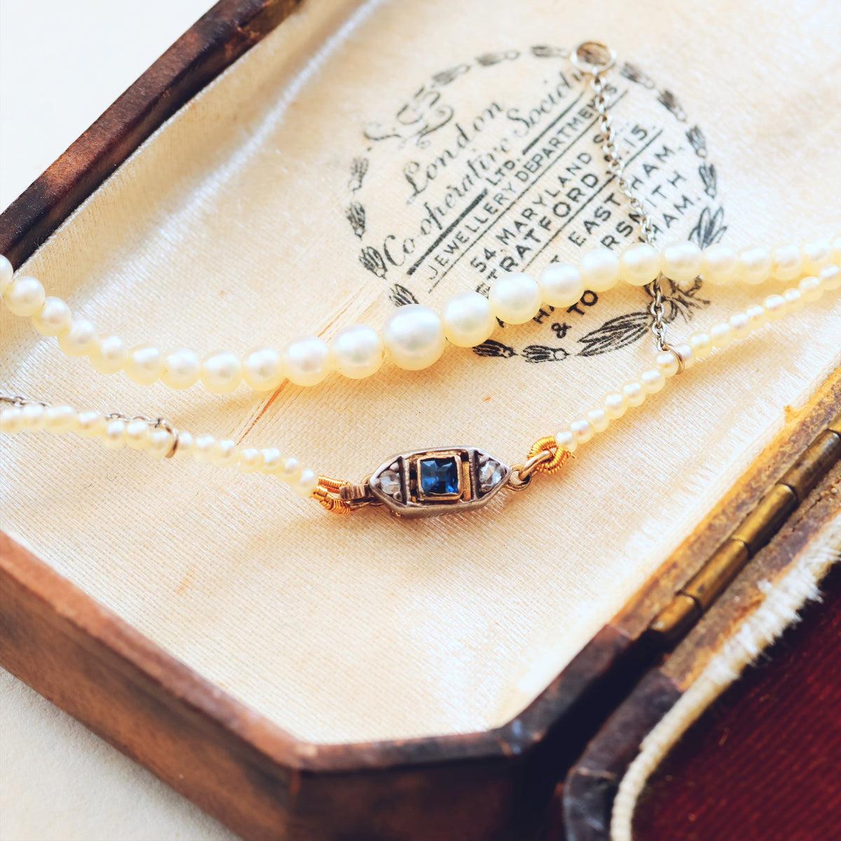 Certificated Antique Natural Saltwater Pearl Necklace