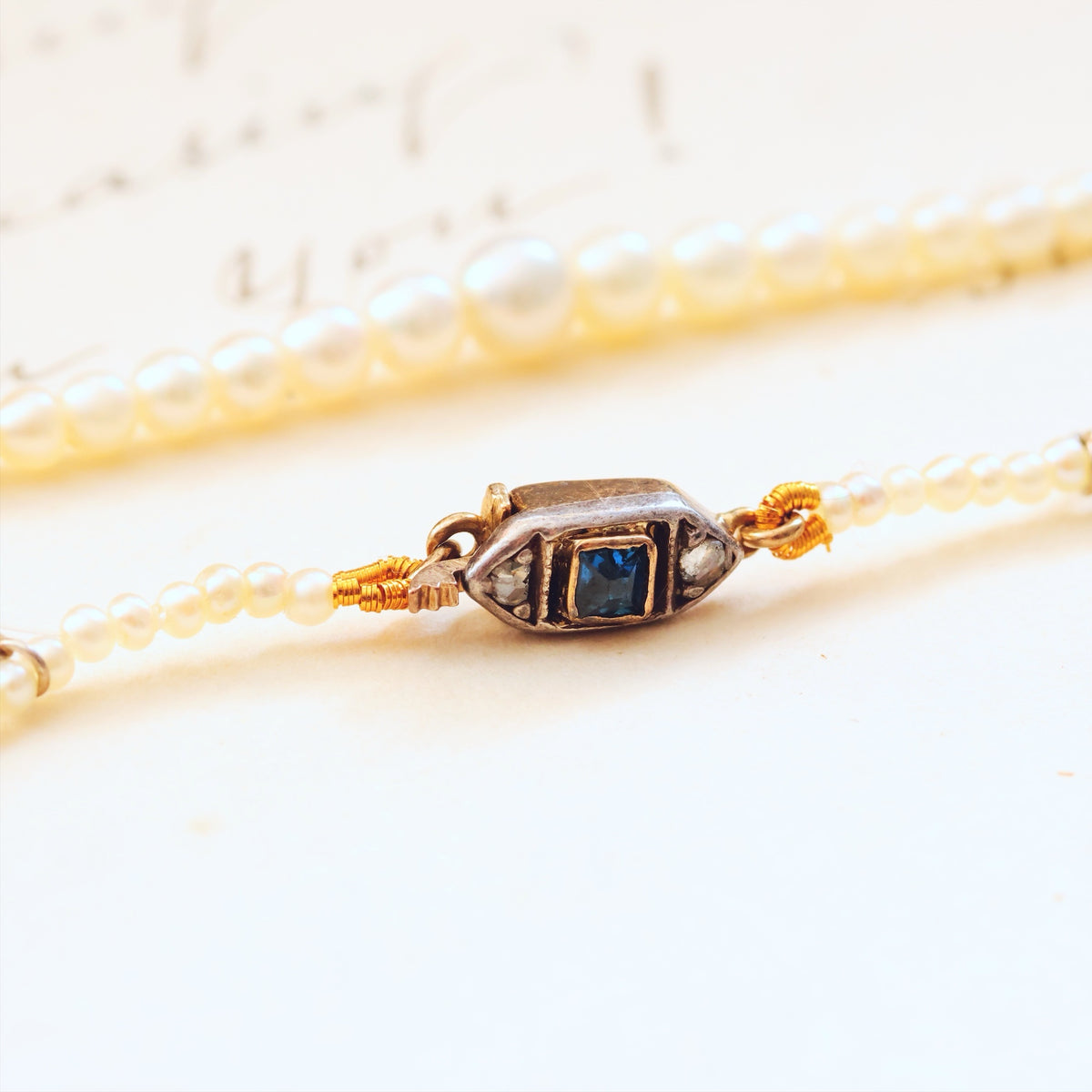Certificated Antique Natural Saltwater Pearl Necklace