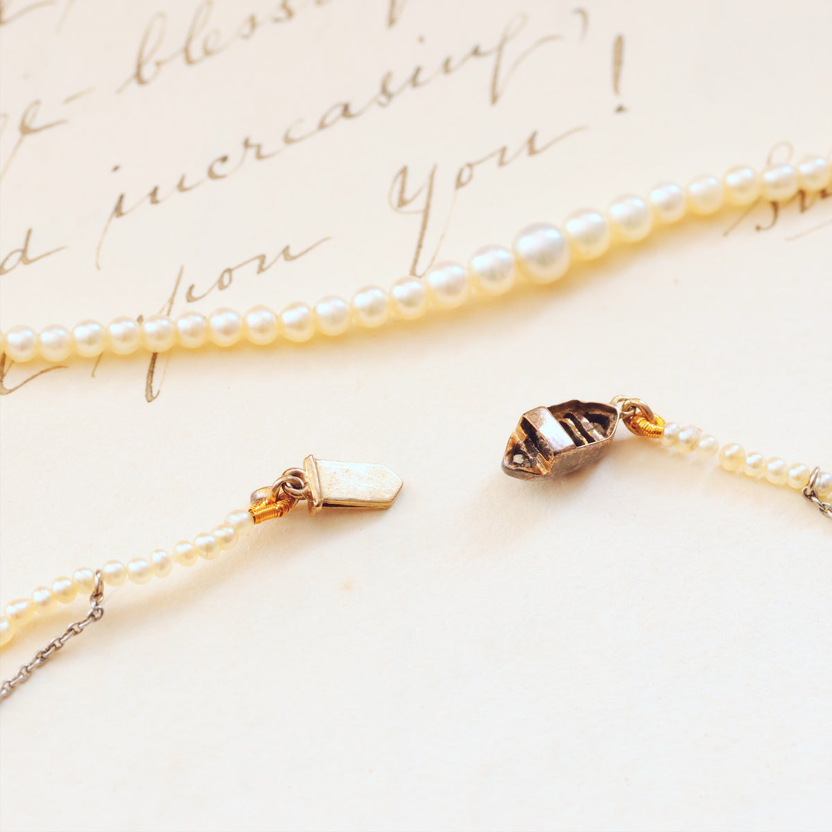 Certificated Antique Natural Saltwater Pearl Necklace