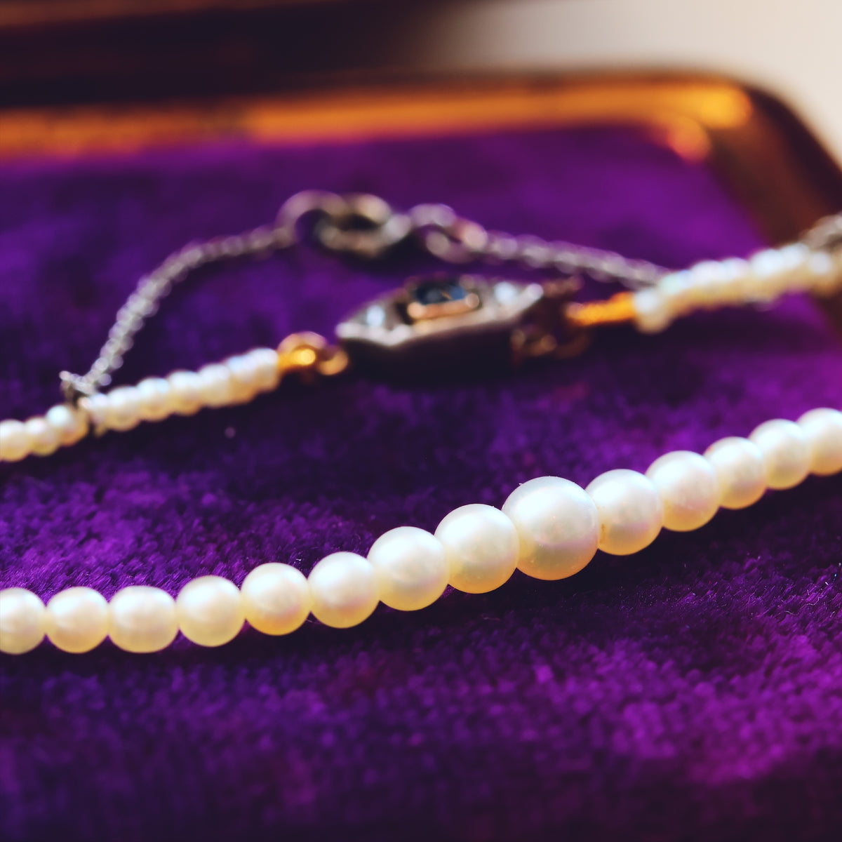 Certificated Antique Natural Saltwater Pearl Necklace