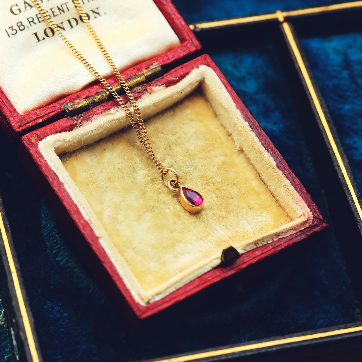 Daintiest Vintage Ruby Pendant