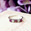 Pretty Pink Tourmaline & Recycled Old Cut Diamond Ring