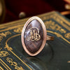 Georgian 1790's 'MB' Navette Ring