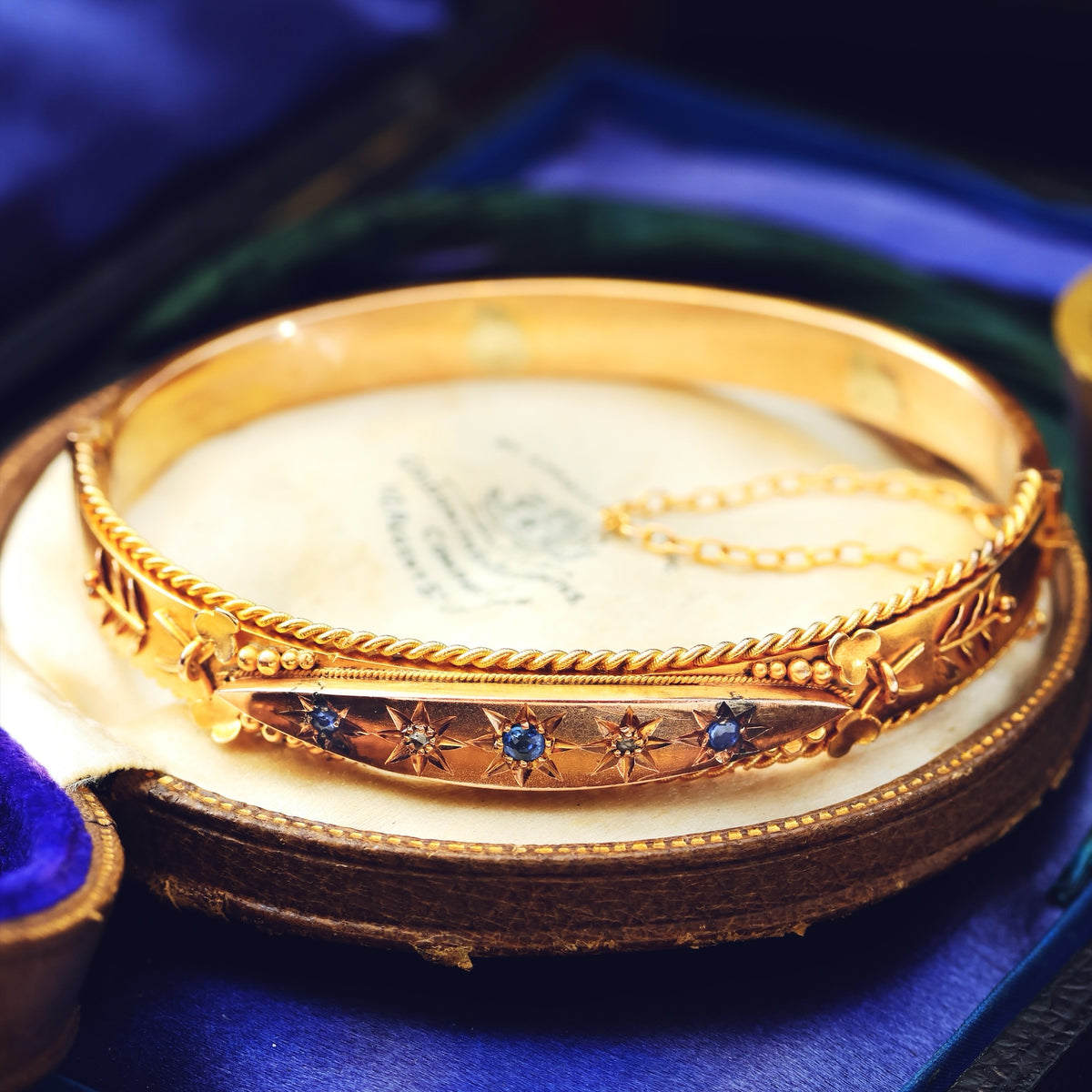 Edwardian Sapphire & Diamond Bangle