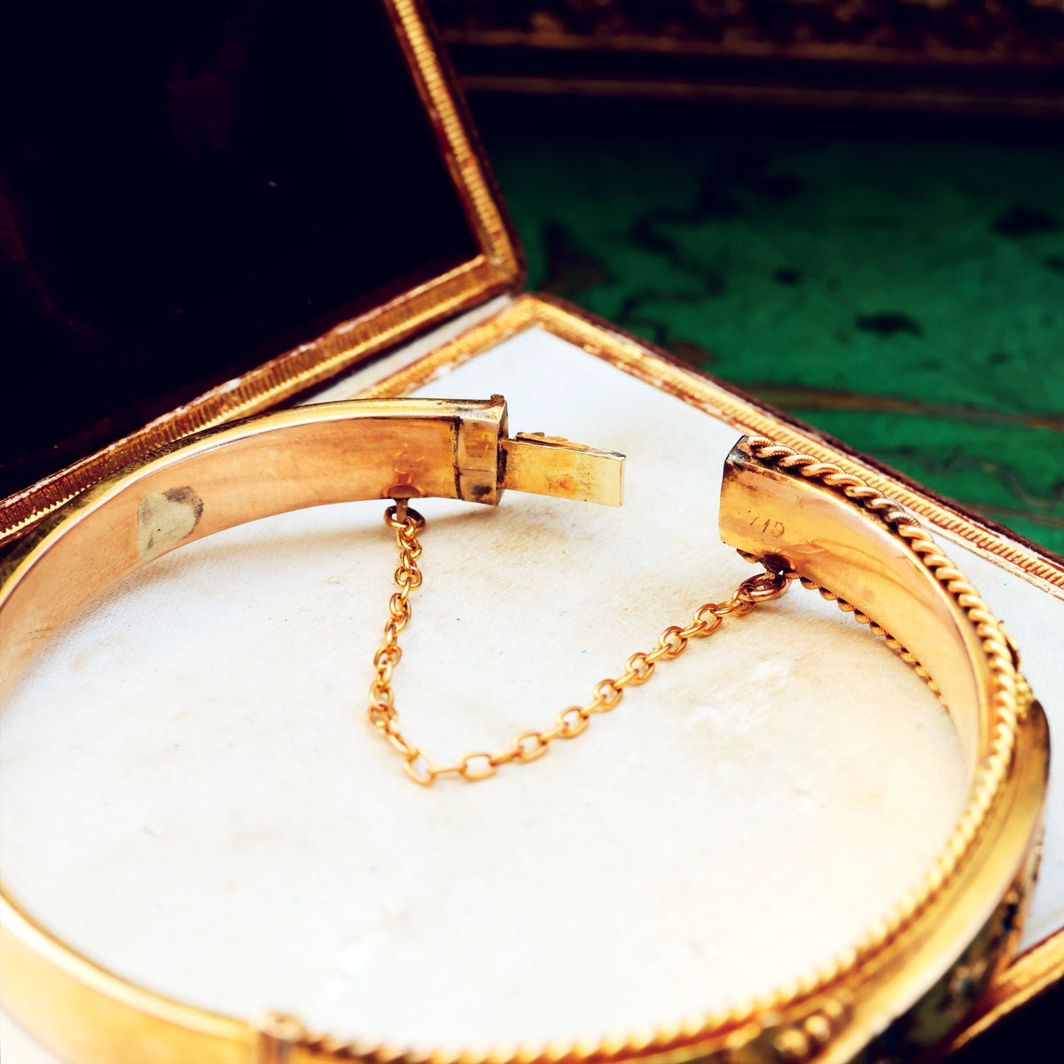 Starry Nights! Edwardian Sapphire & Diamond Bangle