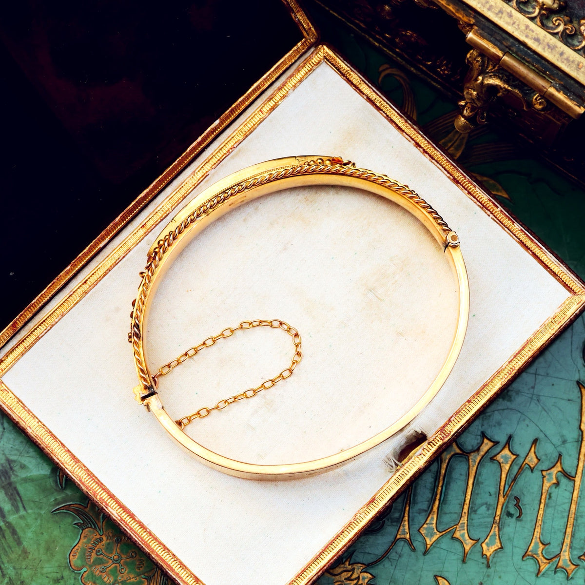 Starry Nights! Edwardian Sapphire & Diamond Bangle