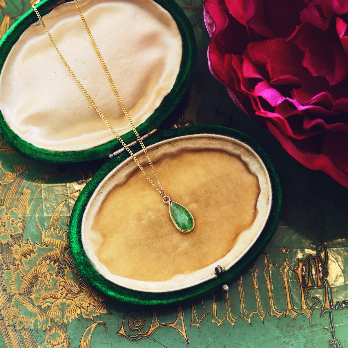 Enchanting Vintage Emerald Pendant