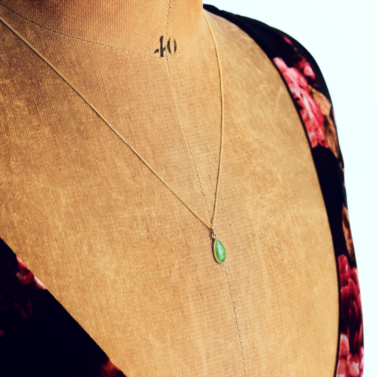 Enchanting Vintage Emerald Pendant