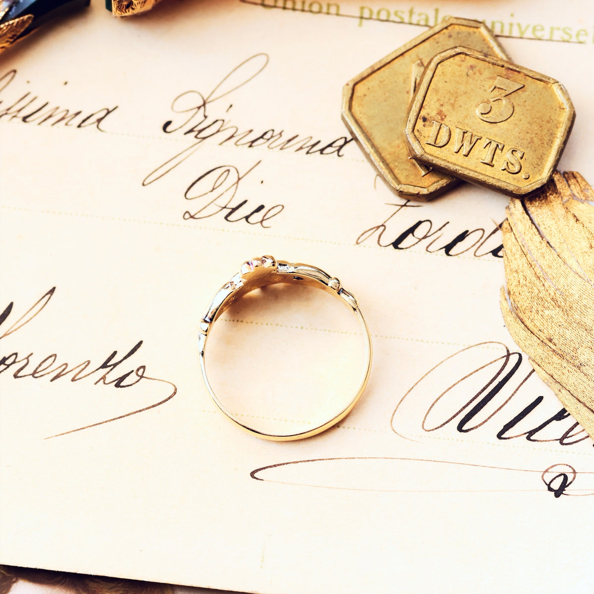 Recycled 9ct Gold & Diamond Claddagh Ring