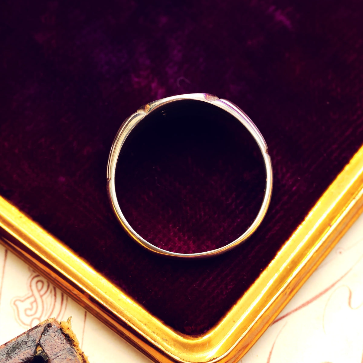 Vintage Styled Silver Signet Ring
