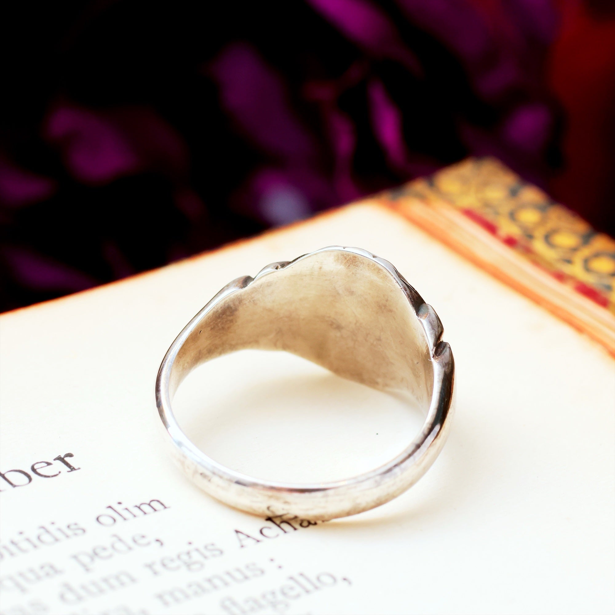 Vintage Vibe Men's Recycled Silver Signet Ring – Fetheray