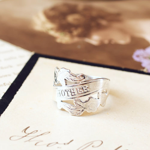 Silver 'Mother' Ring