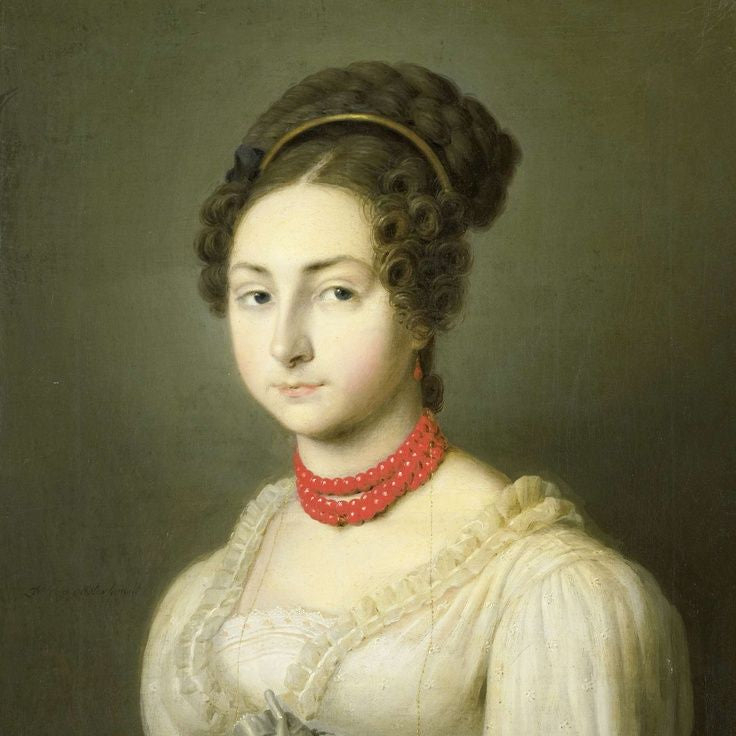 Fine Hand Carved Antique Georgian Coral Necklace