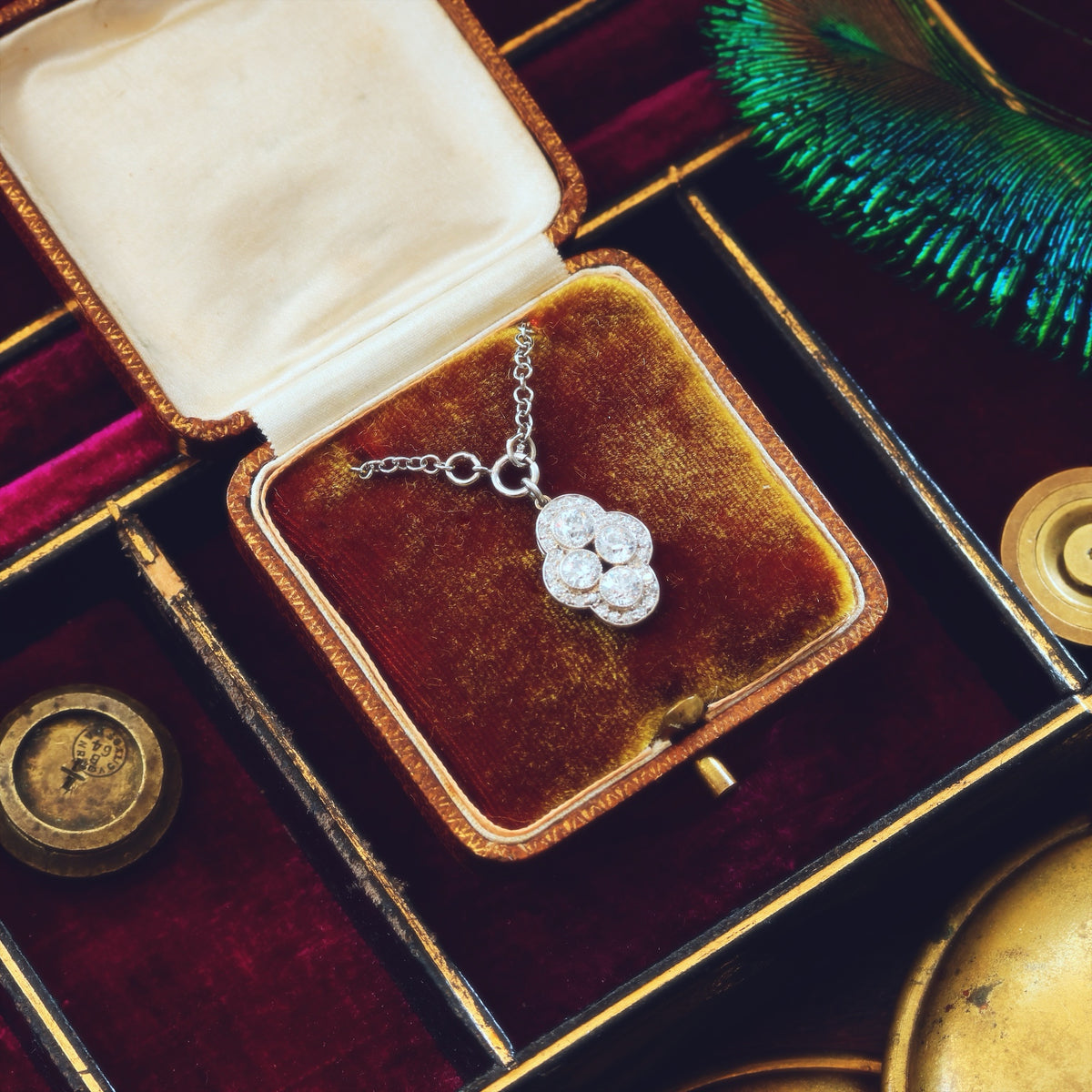 *SWOON!* Divinely Glamorous Vintage Art Deco Diamond Pendant
