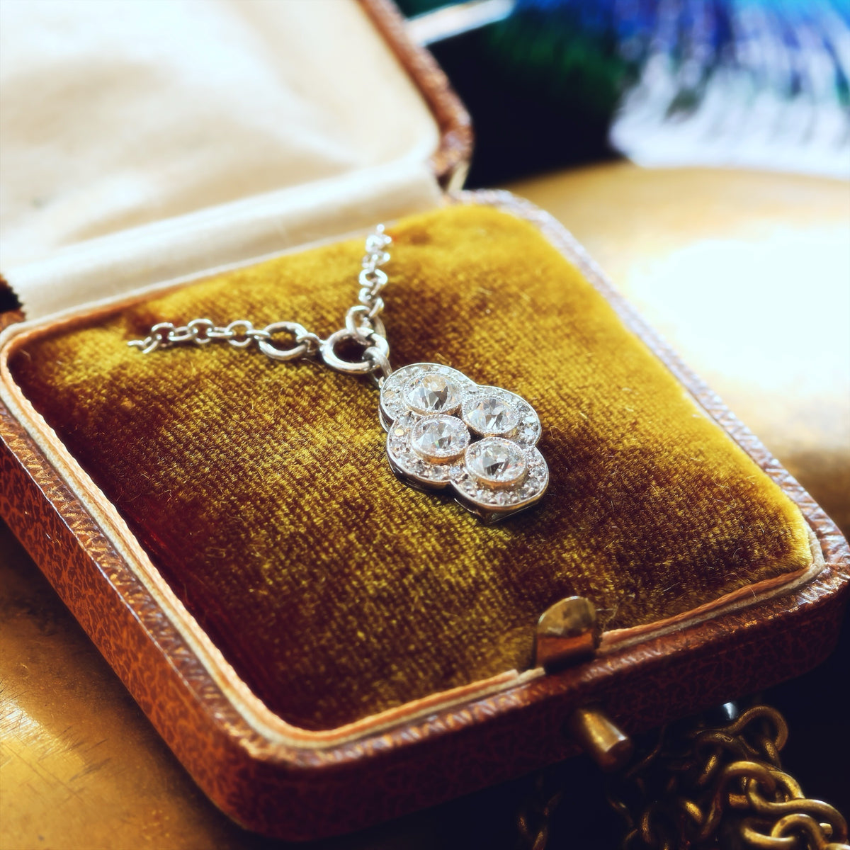 *SWOON!* Divinely Glamorous Vintage Art Deco Diamond Pendant