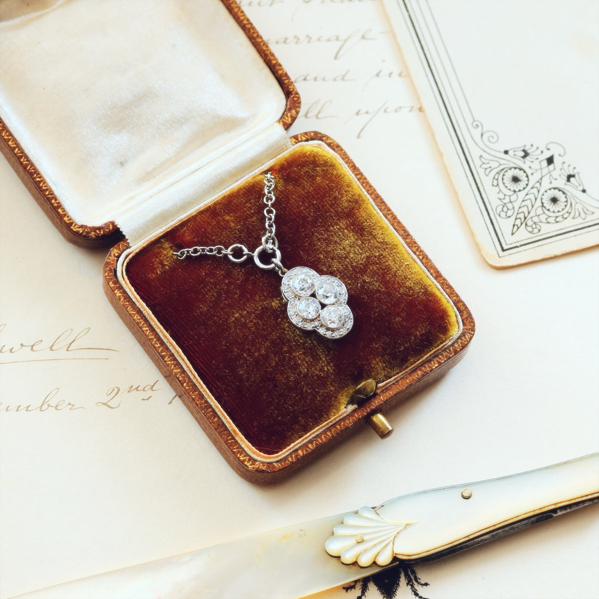 *SWOON!* Divinely Glamorous Vintage Art Deco Diamond Pendant
