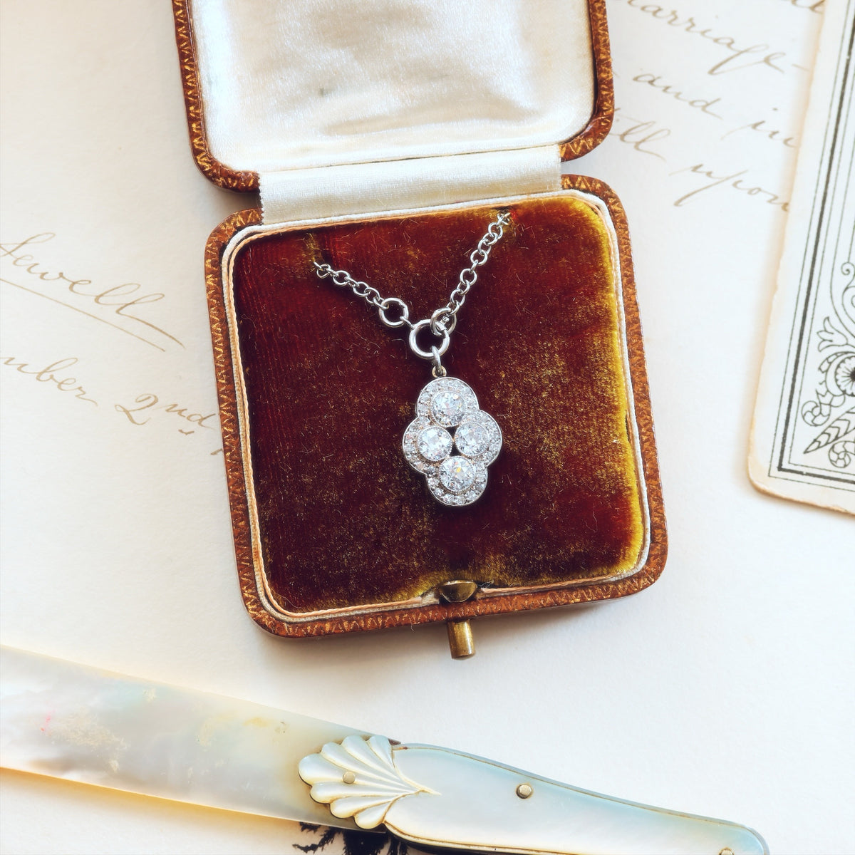 *SWOON!* Divinely Glamorous Vintage Art Deco Diamond Pendant