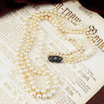 Vintage Double Row Cultured Saltwater Pearl Necklace