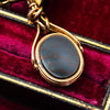 Antique Matching Bloodstone Fob and Watch Key