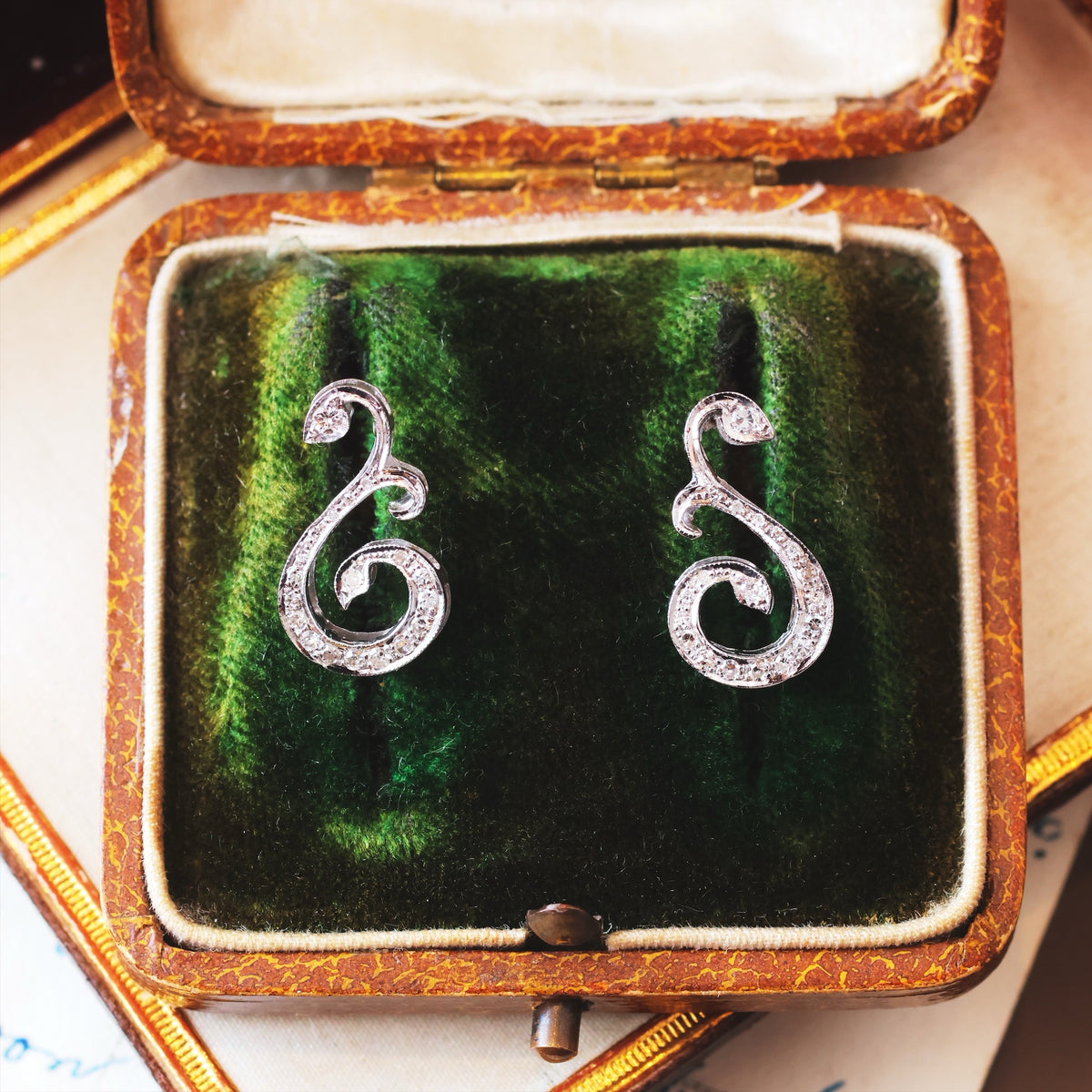 Diamond Ear Climber Earrings