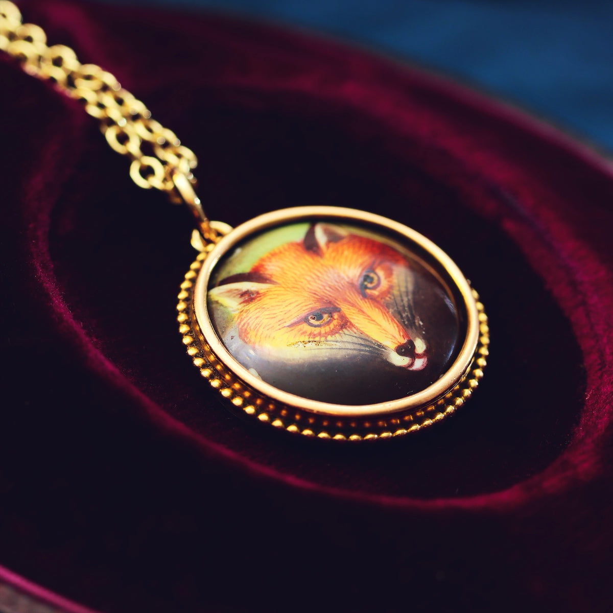 Miniature of a Fox Painted by W B Ford