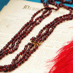 Antique Victorian Bohemian Garnet Bead Necklace