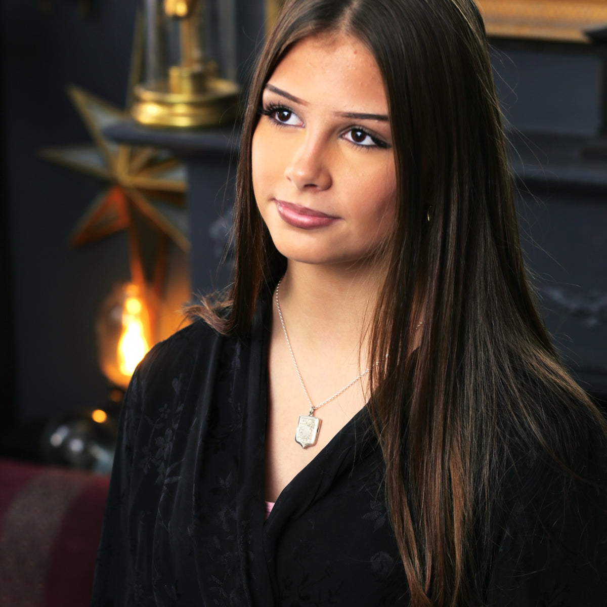 Date 1908 Hand Engraved 'Ivy' Locket