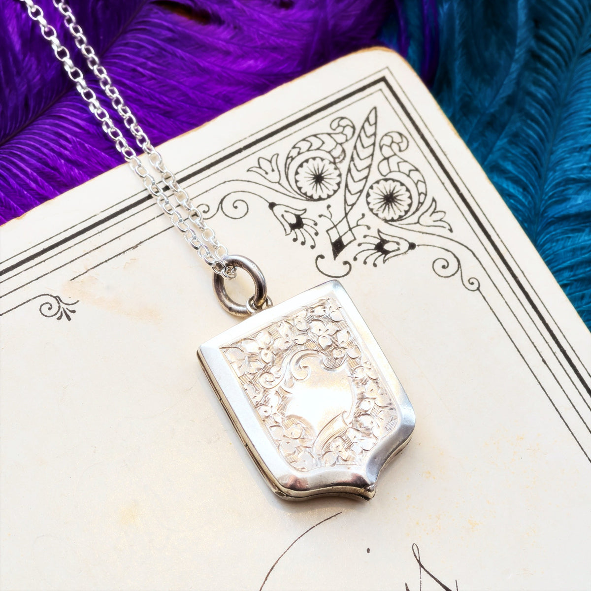 Date 1908 Hand Engraved 'Ivy' Locket