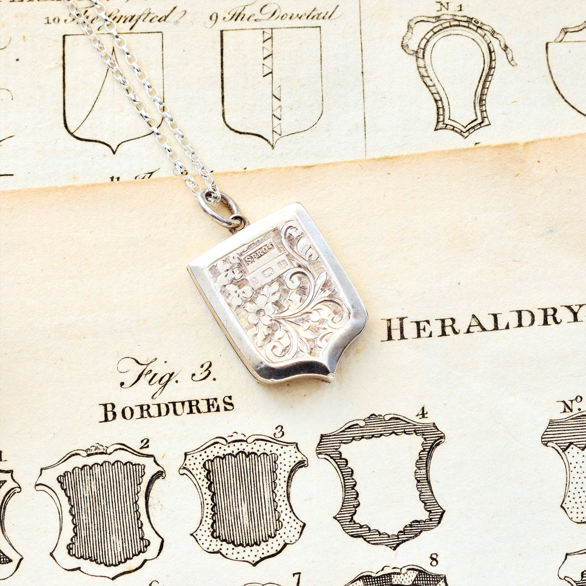 Date 1908 Hand Engraved 'Ivy' Locket